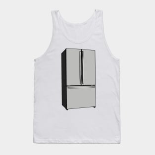 French door refrigerator cartoon illustration Tank Top